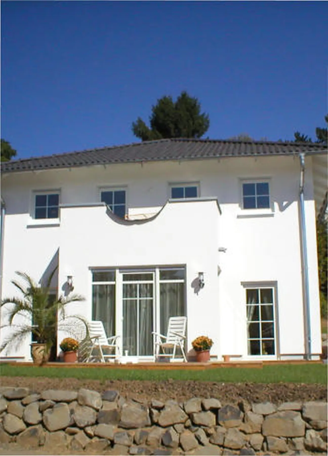 Haus voller Hitzeschutz