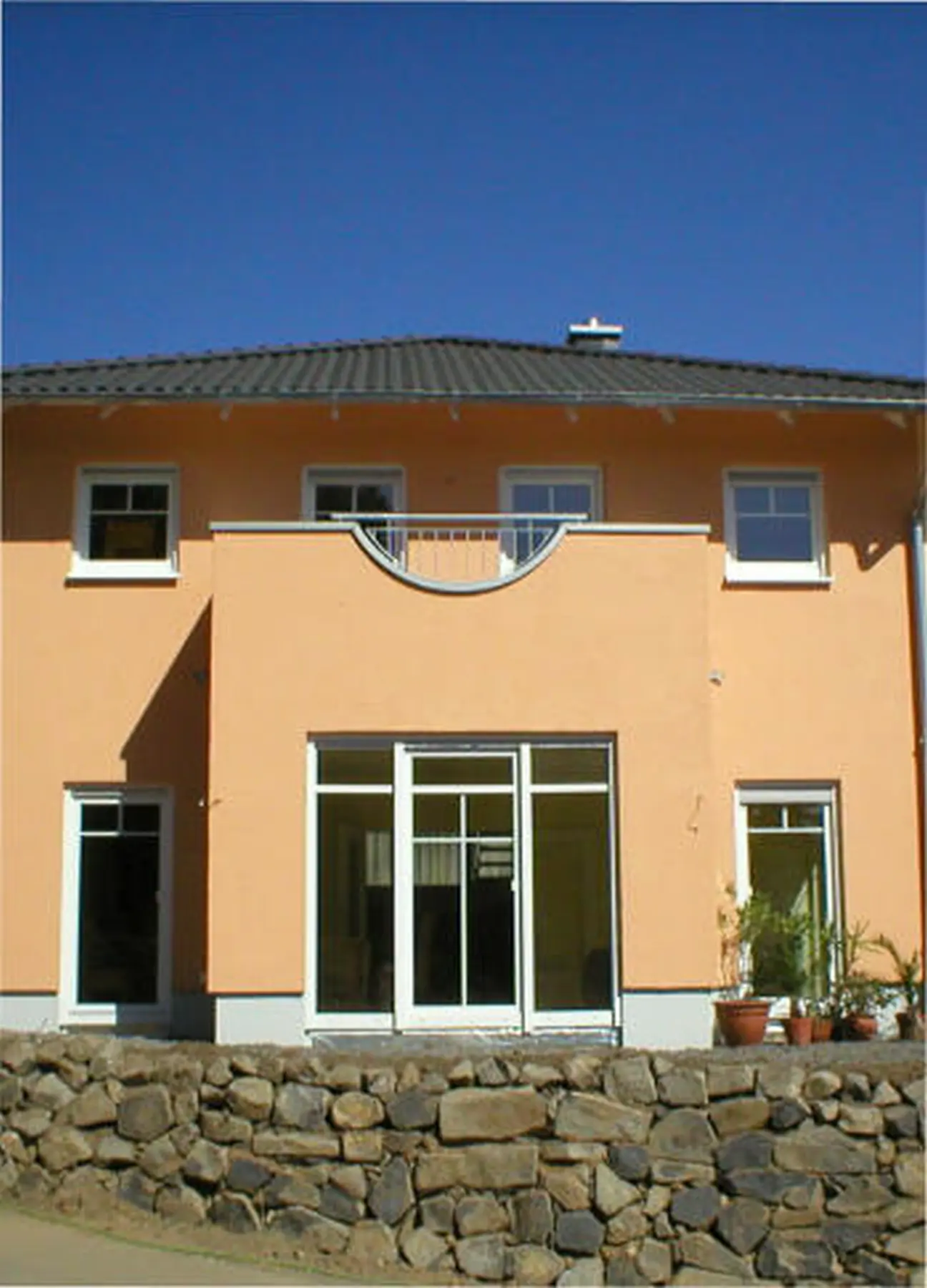 Haus voller Hitzeschutz