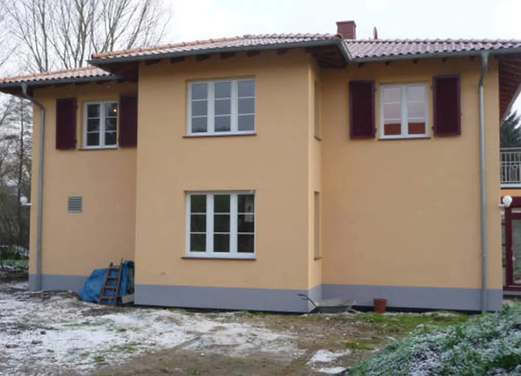 Haus voller Hitzeschutz