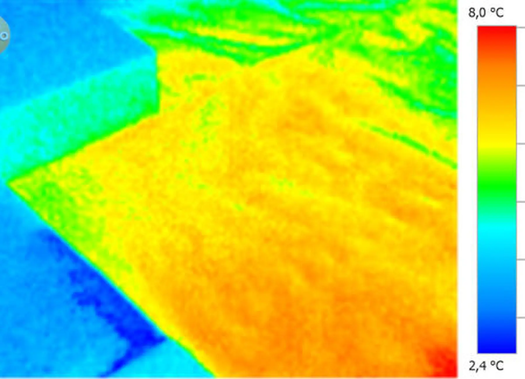 Ohne Speicherbodendämmung Gebäudethermographie