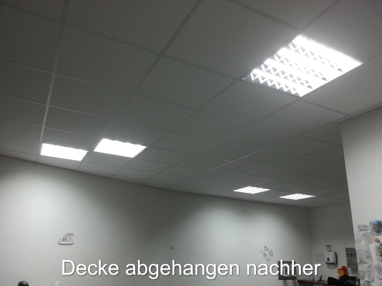 Ceiling hung after renovation